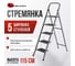 Стальная стремянка Variant, с широкими, прорезинеными ступенями, 5 ступеней. СК315 2