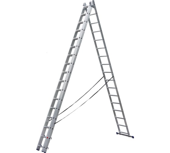 Трёхсекционная алюминиевая лестница SMARTY 3х17 SN011-317