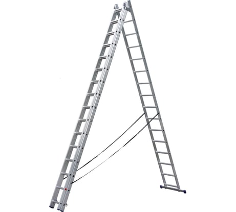 Трёхсекционная алюминиевая лестница SMARTY 3х16 SN011-316