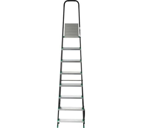 Стальная стремянка с алюминиевой ступенью SMARTY Combi 8 ступеней SN023-12