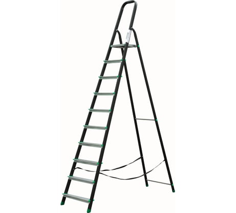 Стальная стремянка с алюминиевой ступенью SMARTY Combi 10 ступеней SN023-10