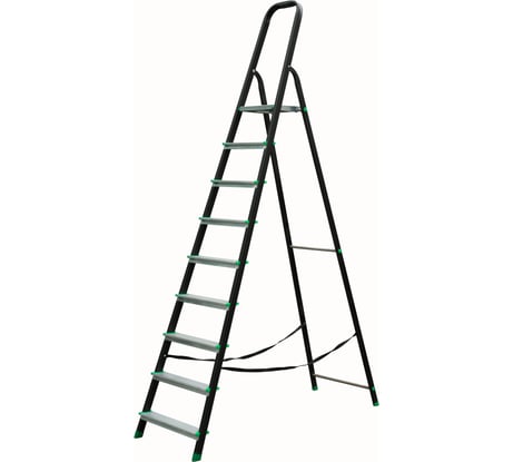 Стальная стремянка с алюминиевой ступенью SMARTY Combi 9 ступеней SN023-09