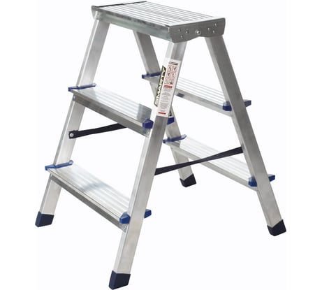 Алюминиевая двухсторонняя стремянка SMARTY Alpha Duo 3 ступени SN026-03
