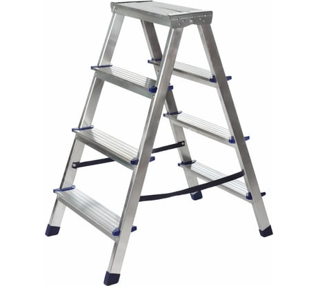 Алюминиевая двухсторонняя стремянка SMARTY Alpha Duo 4 ступени SN026-08