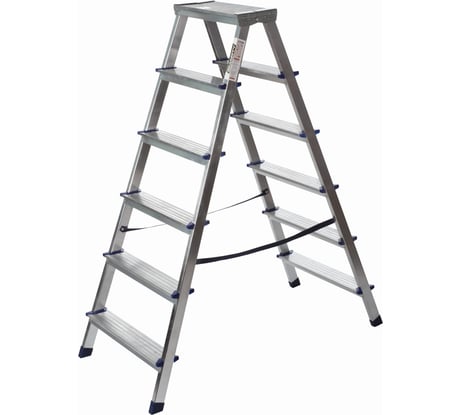 Алюминиевая двухсторонняя стремянка SMARTY Alpha Duo 6 ступеней SN026-06