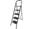 Стремянка стальная GEVA TRADE GEVA широкая BLACK 5 ступеней WK6018D-5C-BLACK 1