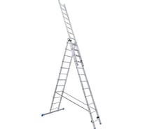 Алюминиевая трехсекционная лестница LadderBel 12 ступеней LS312 18316591