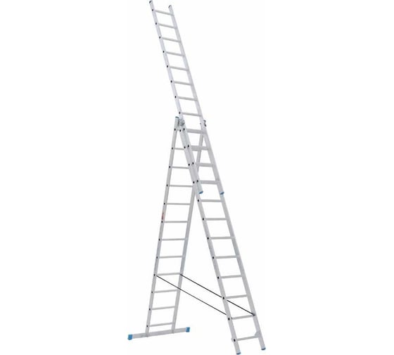 Алюминиевая трехсекционная лестница LadderBel 12 ступеней LS312