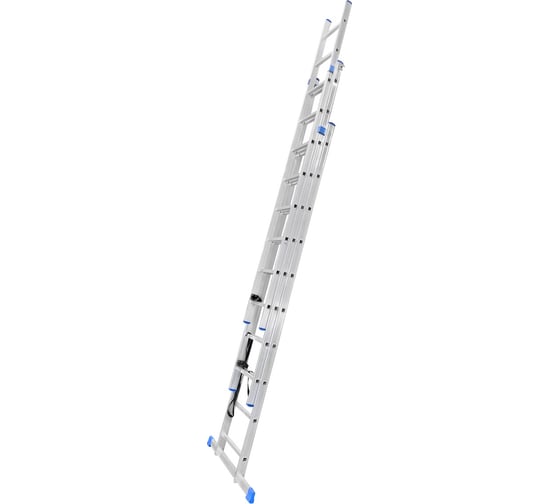 Алюминиевая трехсекционная лестница LadderBel 10 ступеней LS310