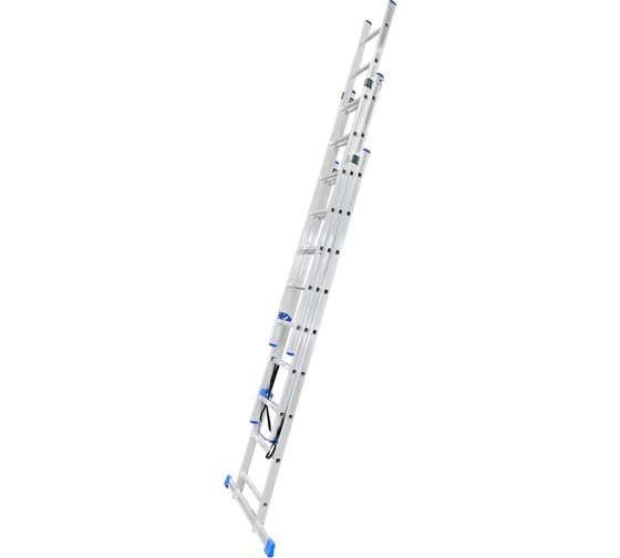 Алюминиевая трехсекционная лестница LadderBel 9 ступеней LS309