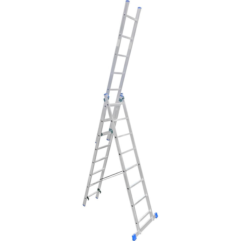 Алюминиевая трехсекционная лестница LadderBel 8 ступеней LS308 ...