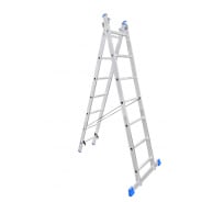Алюминиевая двухсекционная лестница LadderBel 7 ступеней LS207