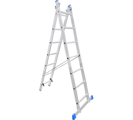 Алюминиевая двухсекционная лестница LadderBel 7 ступеней LS207