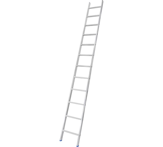 Алюминиевая односекционная лестница LadderBel 12 ступеней LS112 1