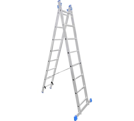 Алюминиевая двухсекционная лестница LadderBel 8 ступеней LS208