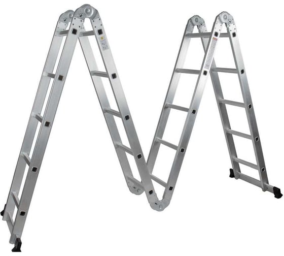Лестница-трансформер Grassman 4*5, высота 5,7 м, масса 13,7 кг, нагрузка до 150 кг (1/1) 023434 1