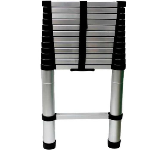 Телескопическая лестница Grassman 3,8 м, масса 9,5 кг, нагрузка до 150 кг, 13 ступеней (1/40) 023438