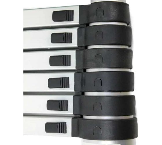 Телескопическая лестница Grassman 3,8 м, масса 9,5 кг, нагрузка до 150 кг, 13 ступеней (1/40) 023438