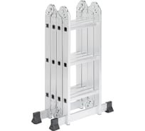 Лестница-трансформер ЕРМАК алюминий, 4 секции по 3 ступени, 4x3, профиль 1,2 мм, 624-101