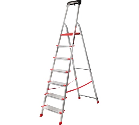 Стремянка Gigant анодированные боковины, 7 ступеней, PROFI AAA-04