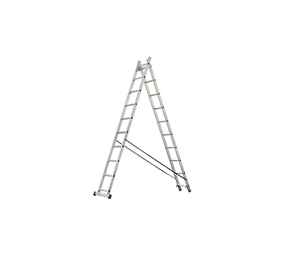Двухсекционная алюминиевая лестница SMARTY 2x14 SN011-214 1