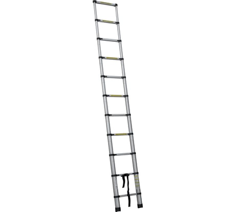Лестница алюминиевая телескопическая односекционная Новая Высота 3,2 м, Мал Удал 2210ТЛ, 1x11 перекладин 2210111ТЛ
