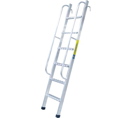 Приставная стеллажная лестница с поручнями MEGAL - ЛПС - 2,0 341120