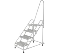 Передвижная монтажная подставка MEGAL (тип 2) 4 ступени с одним поручнем 051104