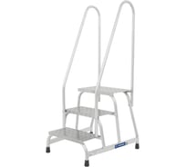 Монтажная подставка MEGAL (тип 1) 3 ступени с двумя поручнями 050403