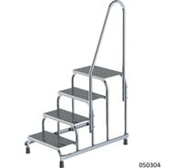 Монтажная подставка MEGAL (тип 1) 4 ступени с одним поручнем 050304