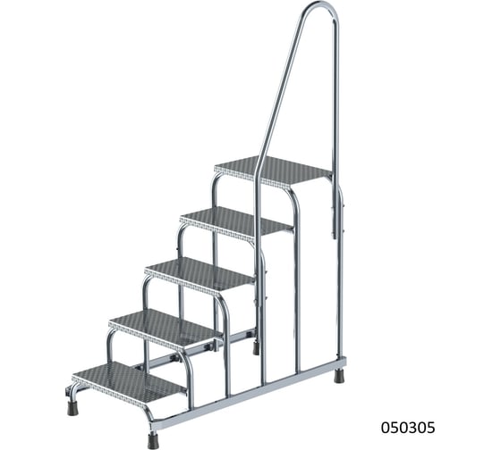 Монтажная подставка MEGAL (тип 1) 5 ступеней с одним поручнем 050305