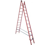 Двухсекционная, универсальная, диэлектрическая лестница-стремянка Антиток ССД-У 2х11 266491