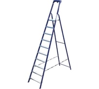 Стремянка стальная Алюмет с пластиковым органайзером 10 ступеней M8410AK011