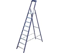 Стремянка стальная Алюмет с пластиковым органайзером 9 ступеней M8409AK011