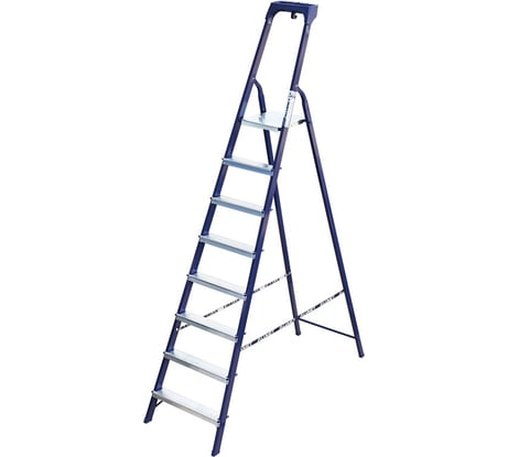 Стремянка стальная Алюмет с пластиковым органайзером 8 ступеней M8408AK011