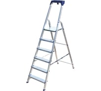 Стремянка алюминиевая Алюмет с пластиковым органайзером 6 ступеней AM706AK011