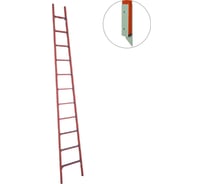 Стеклопластиковая приставная диэлектрическая лестница Антиток мягкий грунт ЛСПД-4.0 Евро МГ 471568