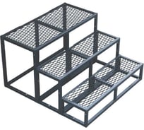 Крыльцо к дому АрсеналЪ 3 ступени Универсал с ПВЛ (уличная лестница, приступок) серия ARSENAL AVANT мод. . AR18W7147O9-06