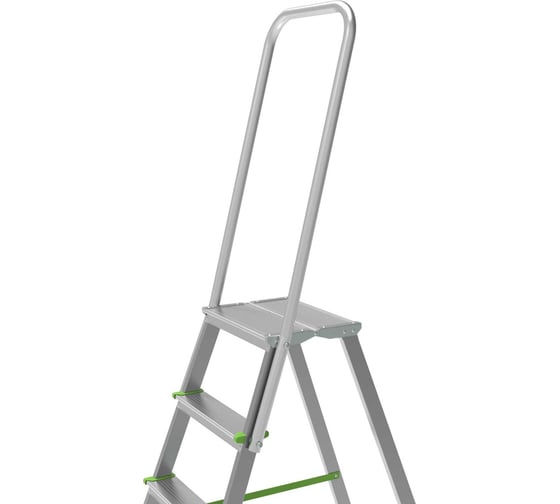 Стремянка Новая Высота ст./ал. NV 2136, 1x10 ступ. 80 мм, пл. 350x260 мм, дуга безоп. 800 мм 2136110