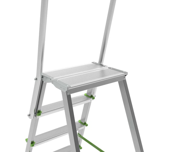 Стремянка Новая Высота ст./ал. NV 2136, 1x10 ступ. 80 мм, пл. 350x260 мм, дуга безоп. 800 мм 2136110
