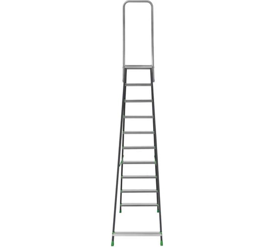 Стремянка Новая Высота ст./ал. NV 2136, 1x10 ступ. 80 мм, пл. 350x260 мм, дуга безоп. 800 мм 2136110