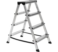 Стремянка ООО "ЛУЧ" алюминиевая двухсторонняя 4 ступени АСП 204