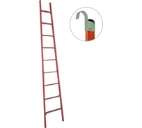 Стеклопластиковая приставная диэлектрическая лестница Антиток крюки ЛСПД-3.5 Евро К 471561
