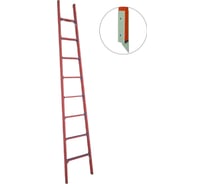 Стеклопластиковая приставная диэлектрическая лестница Антиток телеком+мягкий грунт ЛСПД-3.0 Е Т Мг 471552