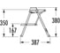 Складная стремянка для кухни ALVEUS Step-Fix, антрацит Hailo 4410001 5