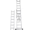 Алюминиевая трехсекционная лестница ООО Риз 3x7 Н=3,94 LAT3X7 5