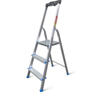 Стремянка алюминиевая LadderBel 3 ступени с органайзером STR-AL-3T