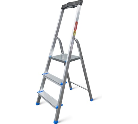 Стремянка алюминиевая LadderBel 3 ступени с органайзером STR-AL-3T