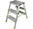 Стремянка алюминиевая двухсторонняя Новая Высота NV 2127, 2x3 ступ. 130 мм, пл. 350x260 мм 2127203 1