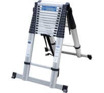 Стремянка телескопическая алюминиевая бытовая Scheppach 5.4м, 14+14 ступеней Sch-UP540-2(62507)